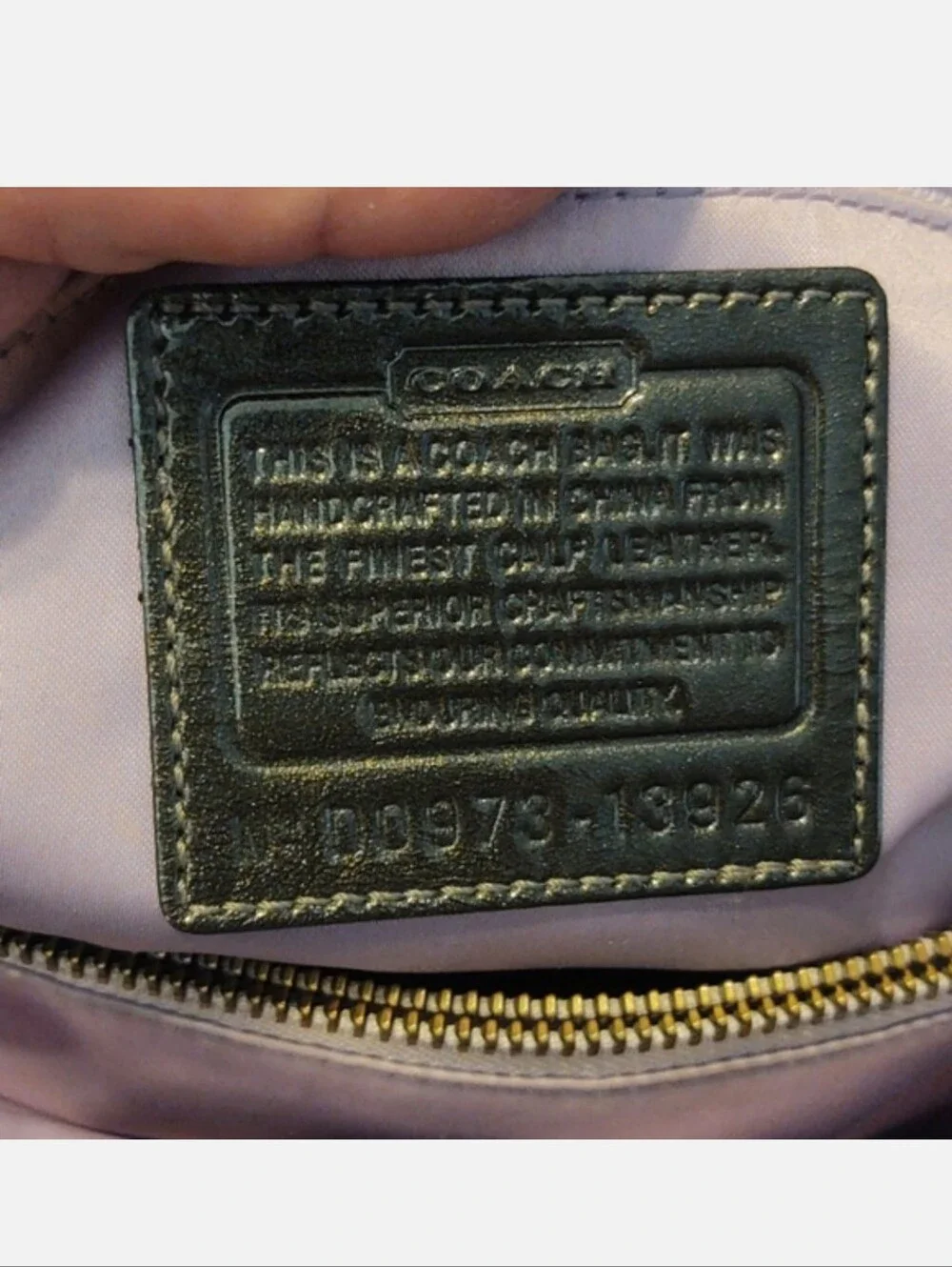 COACH Garnet Patent Leather Gunmetal